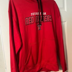CHAMPION TEXAS TECH RED RAIDERS MENS RED LONG SLEEVE HOODIE Size XL